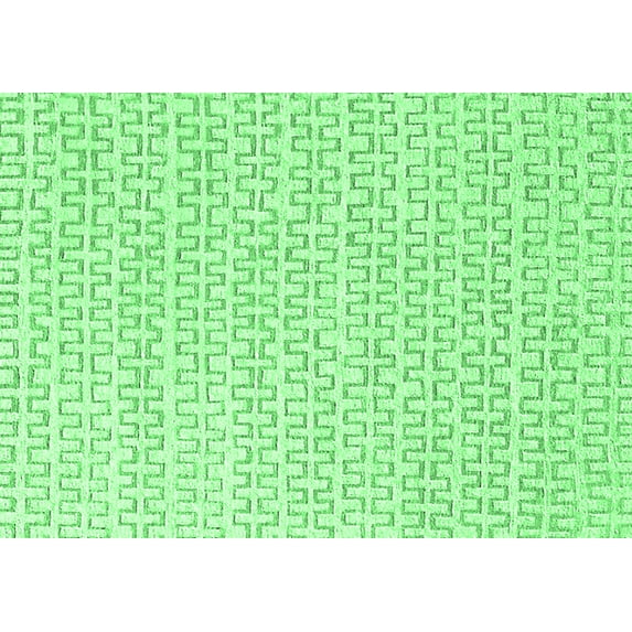 Ahgly Company Indoor Rectangle Solid Emerald Green Modern Area Rugs, 2' x 3'