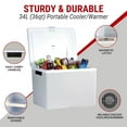 thumbnail image 3 of Koolatron 12V Kool Kaddy Electric Cooler and Warmer (36 Quarts/34 Liters), Portable Car Beverage & Food Storage, 3 of 7