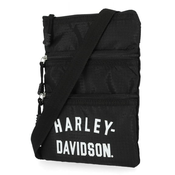 Harley-Davidson Womens Deluxe Nylon Crossbody Bag With Adjustable Shoulder Strap