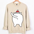 thumbnail image 1 of Sudadera navideña para mujer, suéter de otoño con animales de dibujos animados, regalo para amantes de los gatos, sudaderas con capucha informales de moda navideña, ropa para niñas, 1 of 5