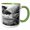 Green/White, variant on 3drose, Dock in Skidoo Bay in Flathead Lake Near Polson, Montana, Usa., 11oz Magic Transforming Mug