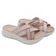 thumbnail image 1 of Sandalias de playa casuales para mujer con soporte para el arco y correa cruzada para el verano, 1 of 9
