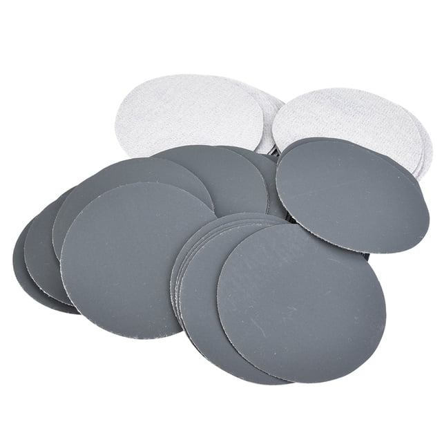 50 piezas de gancho y bucle de 75 mm Disco de Lijadore Almohadillas de Papel de Pulido Papel de Laja Abrasivo Fuerza de Molida Fuerte Resistencia Al Desgaste para varios