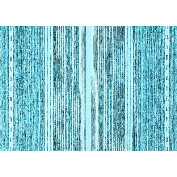 Ahgly Company Indoor Rectangle Oriental Light Blue Industrial Area Rugs, 2' x 5'