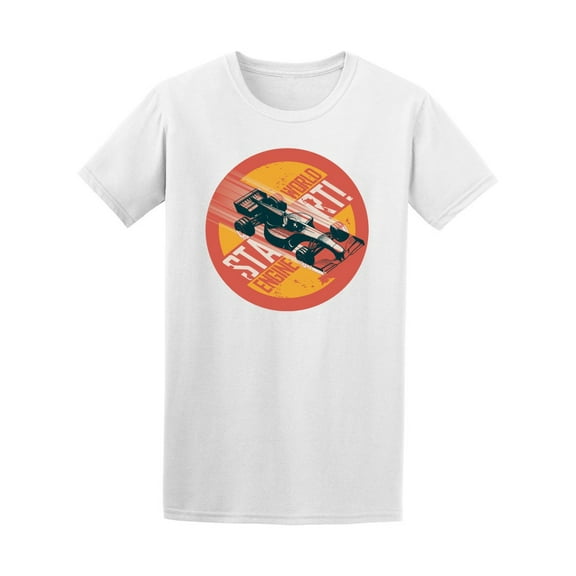 Vintage Fast Racing Car On T-Shirt Men -Image by Shutterstock, Male 3X-Large