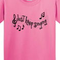 thumbnail image 4 of Inktastic Just Keep Singing Youth T-Shirt, 4 of 5