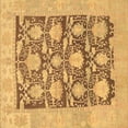 thumbnail image 1 of Ahgly Company Indoor Square Abstract Brown Modern Area Rugs, 5' Square, 1 of 4