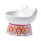 thumbnail image 2 of Cuenco elevado individual para gatos y perros, plato de alimentación antideslizante, cuenco de porcelana con cuello Rojo, 2 of 9