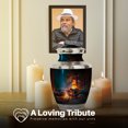 thumbnail image 4 of Yatskia Night Campfire Decorative Large Funeral Burial Urn for Ashes Adult Mother and Father, Little Cremation Urns for Human Ashes Adult Female, (Tasty 10 Inch and 3 Inch), 4 of 8