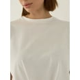 thumbnail image 6 of Basic Crew Neck Cropped T-Shirt, 6 of 7