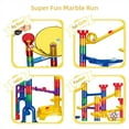 118pcs Glowing Marble Run, Marble Race Track Building Block & Marble