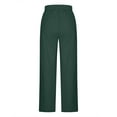 thumbnail image 5 of ZyeKqe Cotton Linen Pants Women Drawstring Low Waist Wide Leg Pants Lightweight Summer Casual Beach Long Pants, 5 of 6
