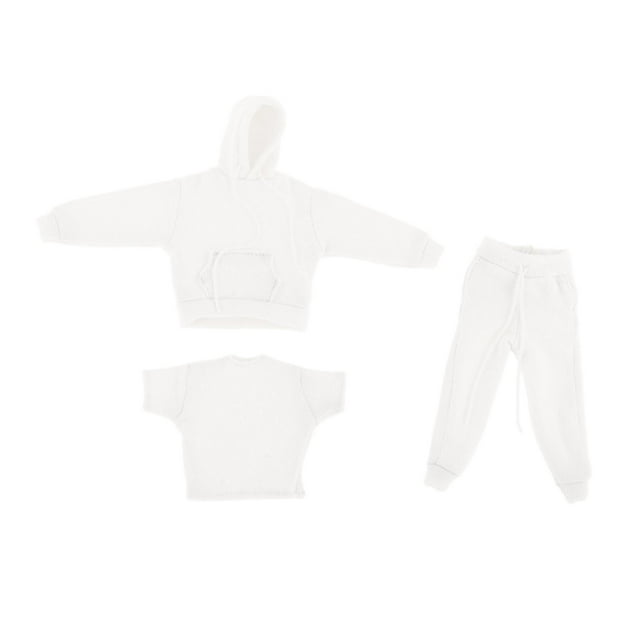 Traje de Sudadera Sunnimix hombre Mujer 1/12 Figura de acción blanco
