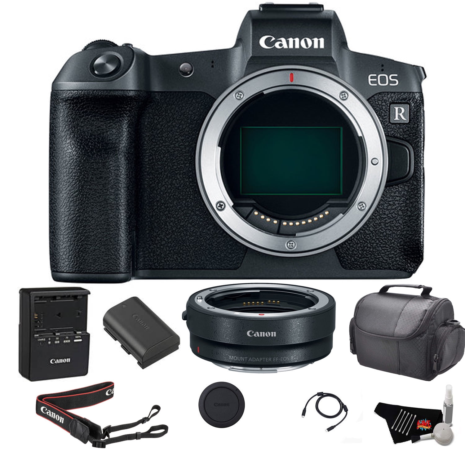 Canon EOS R Mirrorless Digital Camera (Body Only) Bundle w/ Mount