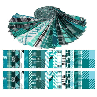 Soimoi 40Pcs Batik Print Precut Fabrics Strips Roll Up 1.5x42inches Cotton  Jelly Rolls for Quilting - Yellow