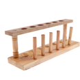 thumbnail image 1 of lionlar Kits de Fournitures de Laboratoire - Support de Rangement pour Tubes d'Essai en Bois à 6 Trous, 1 of 8