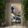 thumbnail image 5 of LFEEY Japanese Noren Wave Door Curtain, Ukiyoe Door Way Curtain Door Hanging Tapestry, 33.5"x59", 5 of 6