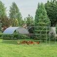 thumbnail image 2 of Topcobe 19 Feet Large Metal Chicken Coop Outdoor Galvanized Dome Cage with Cover-L, Chicken House, Outside Shelter for Animal, 2 of 10