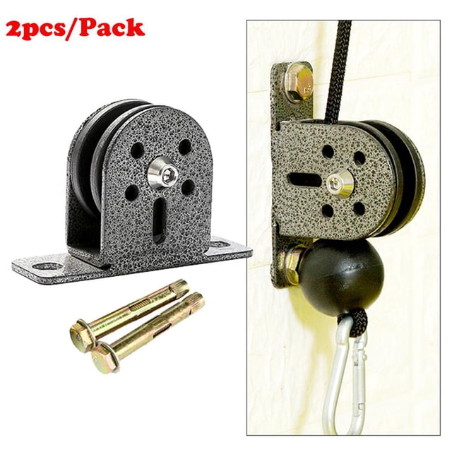 2x Fitness Steel 300kg Polea de Soporte de Carga Entrenamiento de Elevación Cable de Bricolaje Polea Silenciosa shamjiam Polea fija de cable de fitness