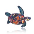 thumbnail image 2 of Qarigey Broche de animales de dibujos animados elefante estampado joyería esmalte solapa pines insignia DIY Craft Clip bolsa accesorios tortuga Type3 NO3 Qarigey AP010235-01, 2 of 6
