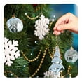 Deeceymbur Christmas Tree Decorative Ball 18PCS Set Irregular Colored