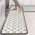 thumbnail image 2 of Kitchen Rugs Sets Of 2,White Bigfoot and Pine Tree Pattern Anti Fatigue Kitchen Mat Rugs Non Slip Washable,Decorative Kitchen Floor Mats for Kitchen,Sink,Laundry,17"x47"+17"x47", 2 of 5