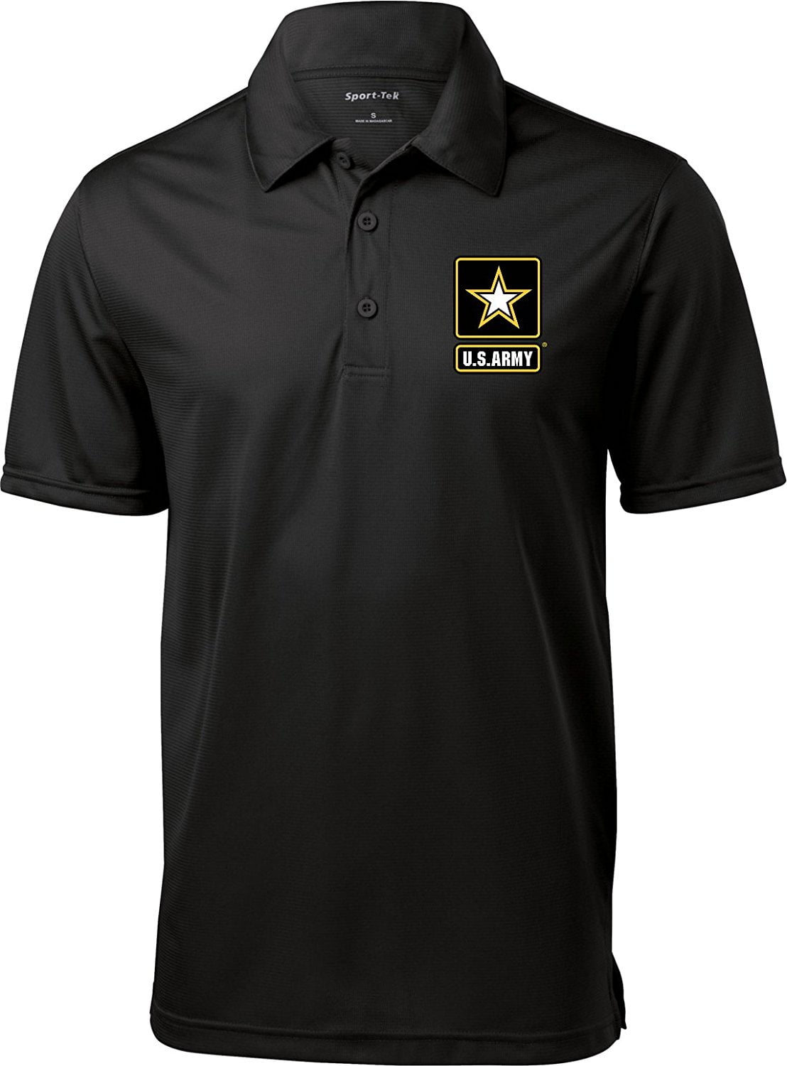 Buy Cool Shirts US Army Raglan Polo Pocket Print