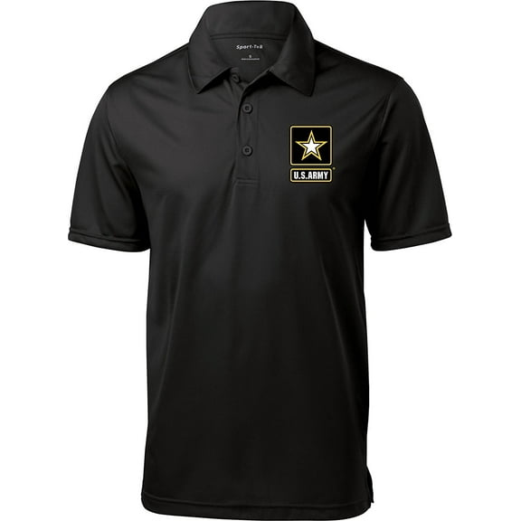 US ARMY (Pocket Print) Polo Shirt - XL Black