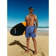 thumbnail image 5 of APTRO Mens Swim Trunks With 2 in 1 Compression Liner 5.5"Board Shorts Quick Dry Swimming Bathing Suit Summer Beach Shorts Blue 01 M, 5 of 7