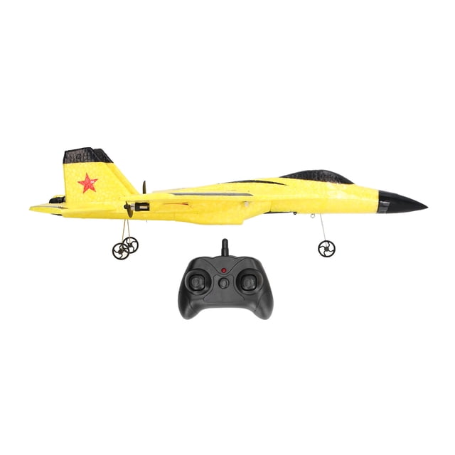 Avión De Espuma, Estabilidad De La Señal Avión De Espuma De Larga Duración, Alta Velocidad, Amarillo, Ligero Con Luz Para Exteriores Para Niñas