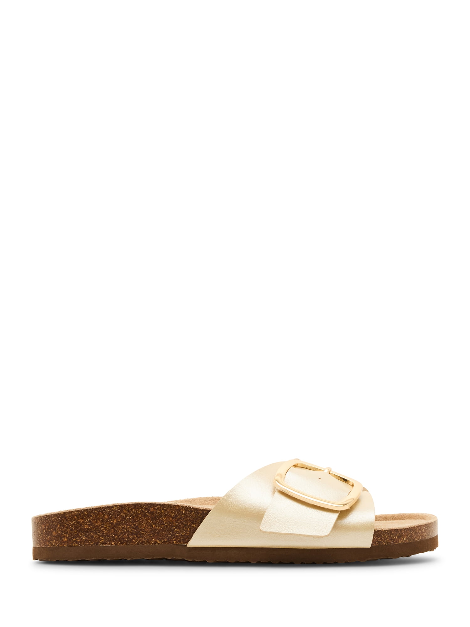 Madden Girl Women's Bannerr One Strap Buckle Slide Sandal