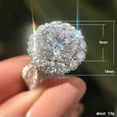 thumbnail image 4 of K-KED Fashion 925 Silver Rings for Women Cubic Zirconia Wedding Party Delicate Jewelry Size6-10-6-#9, 4 of 6