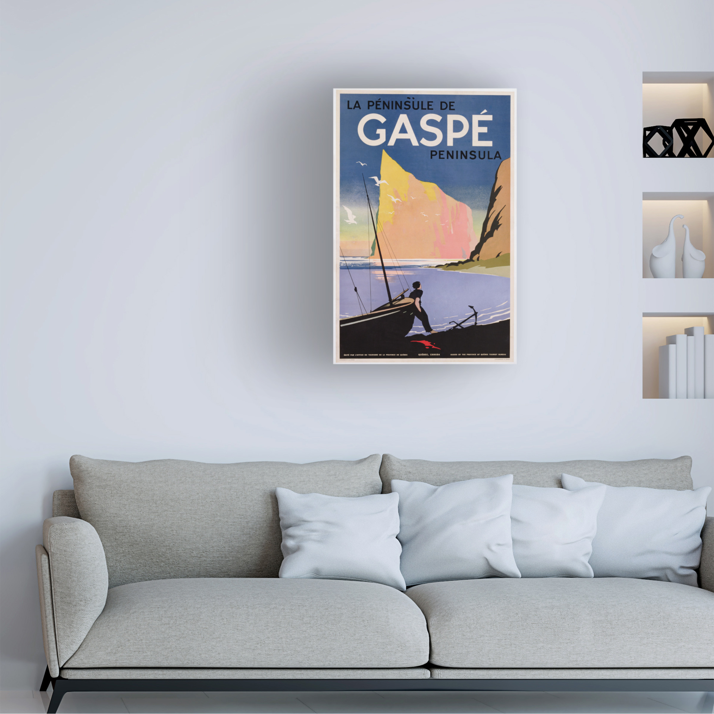 Trademark Art "Gaspe Peninsula, Quebec, 1939" Canvas Wall Art