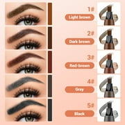 Eyebrow Pencil,Eye Brow,Waterproof Eyebrow Pencil,Microblading Eyebrow Pencils for Women,3D Waterproof Eyebrow Pen,Long Lasting 4-Tip Microblading Brow Pencil for Natural(Light Brown)