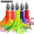 thumbnail image 3 of 5.9Inch Trolling Skirt Lure for Tuna Mahi Marlin Rigged Hook Offshore Big Game E, 3 of 8