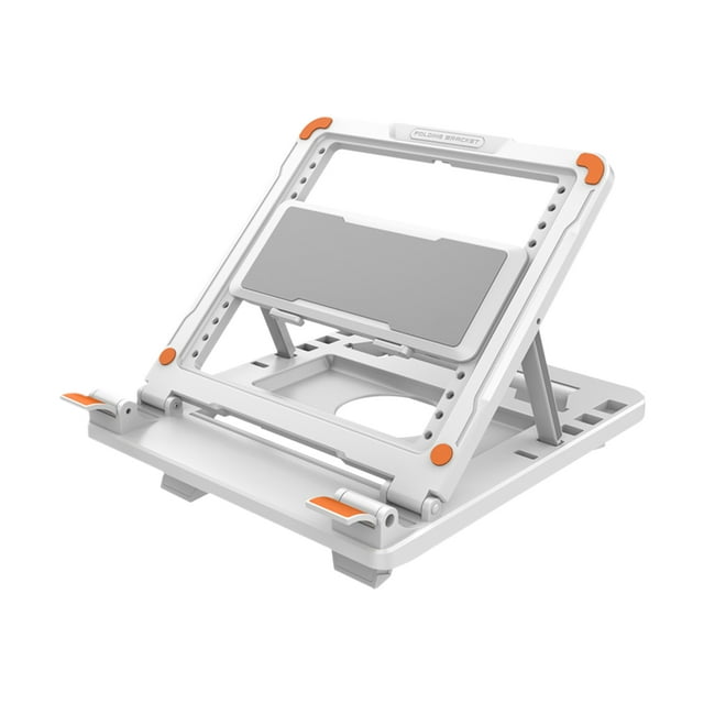 Zootealy Support d'Ordinateur Portable avec Refroidisseur Pliable Rehausseur d'Ordinateur Portable de Bureau Hauteur Réglable Élévateur d'Ordinateur Portable Support de Refroidissement pour Ordinateur Tablette Clavier