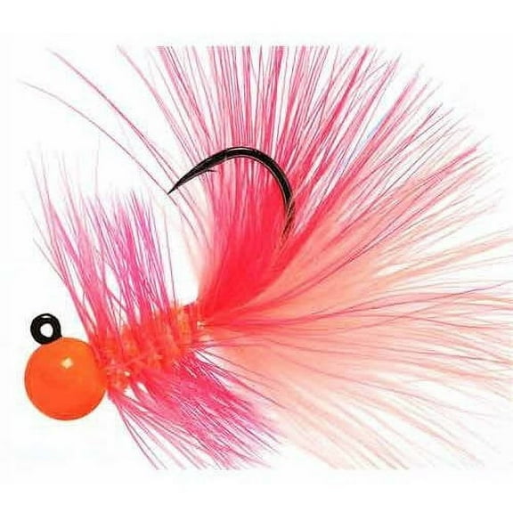 Hawken WB18006 Woolly Bugger Jig 1/8 oz, Orange Peach
