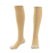 Graduated Compression Socks for Men & Women | MDSOX 20-30 mmHg | (Nude, X-Large) - Best Choice, Ideal for Everyday Use, Travel, Running, Maternity Pregnancy, Nursing, Circulation & Recovery