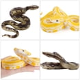 thumbnail image 3 of OUNONA 2Set Fake Snake Boa Model Toys for  Party Decoration Gray and Gold PVC, 3 of 8
