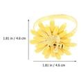 thumbnail image 3 of 4 piezas Anillos de servilletas Hebillas de servilletas Diseño de forma de flores de abeja Aleación de zinc para mesa de comedor (color mixto), 3 of 5