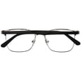 thumbnail image 5 of Tango Optics Square Metal Eyeglasses Frame Luxe RX Stainless Steel Grace Hopper Grey For Prescription Lens -, 5 of 7