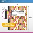 thumbnail image 4 of E-CLIPS USA Hard Cover Wide-Ruled Writing Paper Composition Notebooks with Geometric Design, 12-Pack, 4 of 6