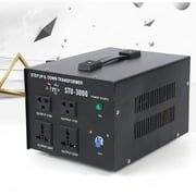 3000W Voltage Converter Step Up & Down Power Transformer 110V to 220V, 220V to 110V, Heavy Duty 5 Outlet