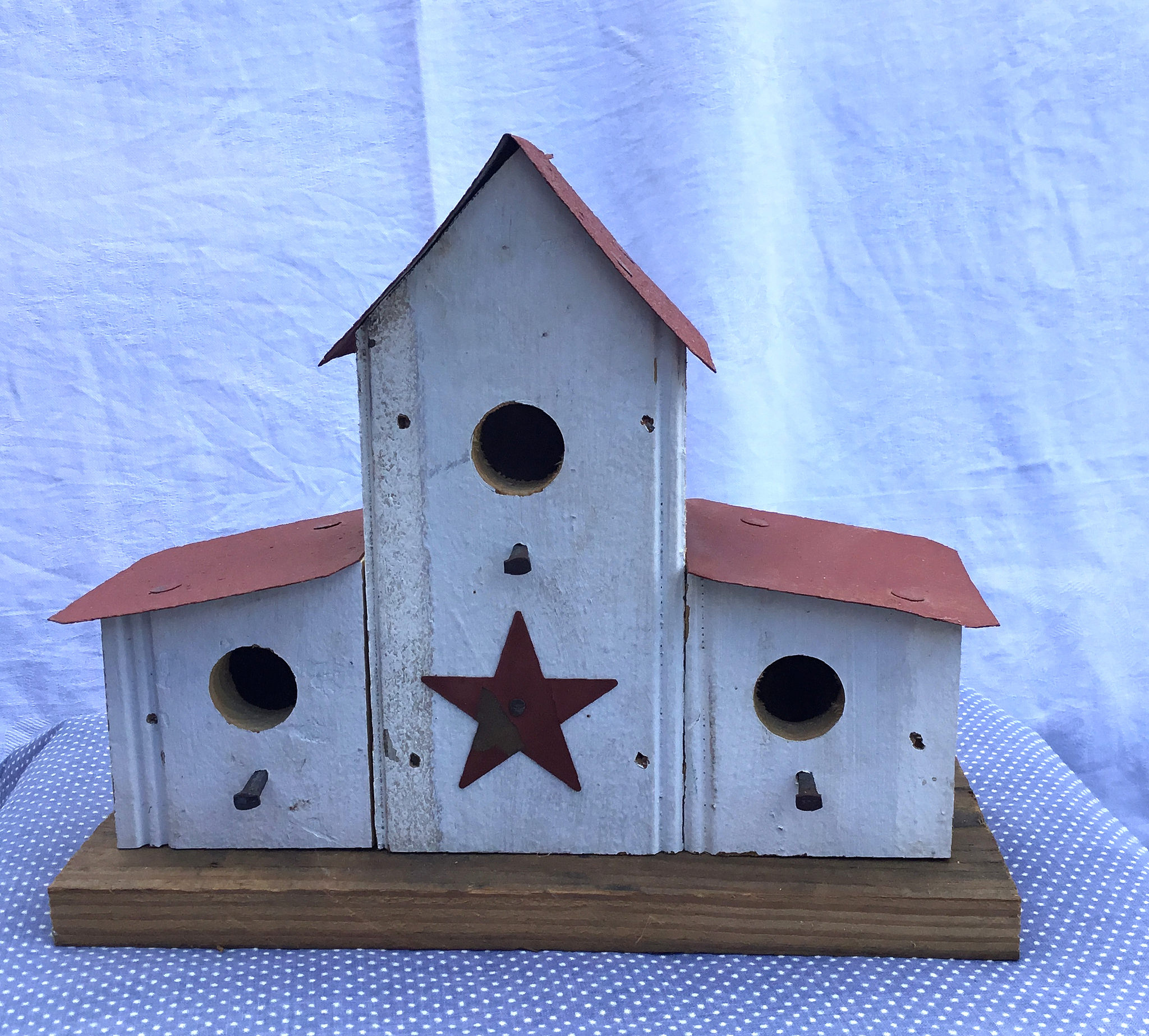 Barn Wood Small Double Lean-To Bird House - image 2 of 2