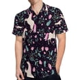 thumbnail image 4 of High Quality Hawaiian Shirts for Men Short Sleeve Aloha Beach Shirt Floral Summer Casual Button Down Shirts Blouses VEA4MS, 4 of 7