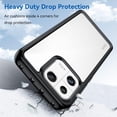 thumbnail image 5 of Case for Xiaomi Mi 13 Phone Case Slim Dropproof [Defend from Drop/Scratch/Slip/Fingerprint] Clear Acrylic Hard Back Soft TPU Bumper Hybrid Phone Cover for Xiaomi Mi 13-Black, 5 of 8