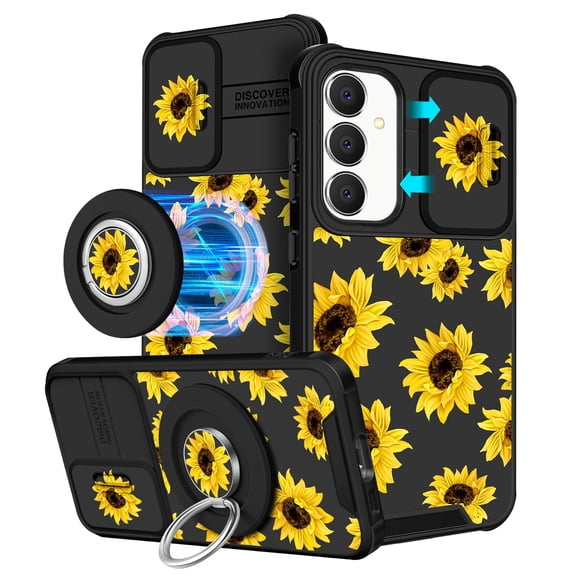 Funermei 【2in1 for Samsung Galaxy S23 FE Case Women Cute Girls Phone Cover Girly