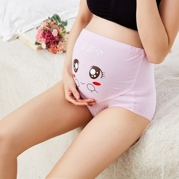 Adjustable Cotton Maternity High Waist Underwear Pregnant Women Cotton  Panty (Skin Color 3XL)