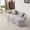 Grey 3, variant on Living Room Sofas Queen Size Modern White Floor Sofa with 4 Pillows, Plush Fabric Futon Sofa Couch, High-Density Foam Folding Mattress for Living Room,Guest, Bedroom,No Assembly Required,Comfortable