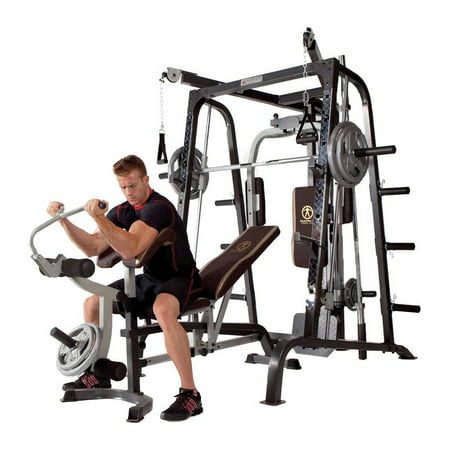 Marcy Deluxe Diamond Elite Smith Cage Home Workout Machine Total Body Gym